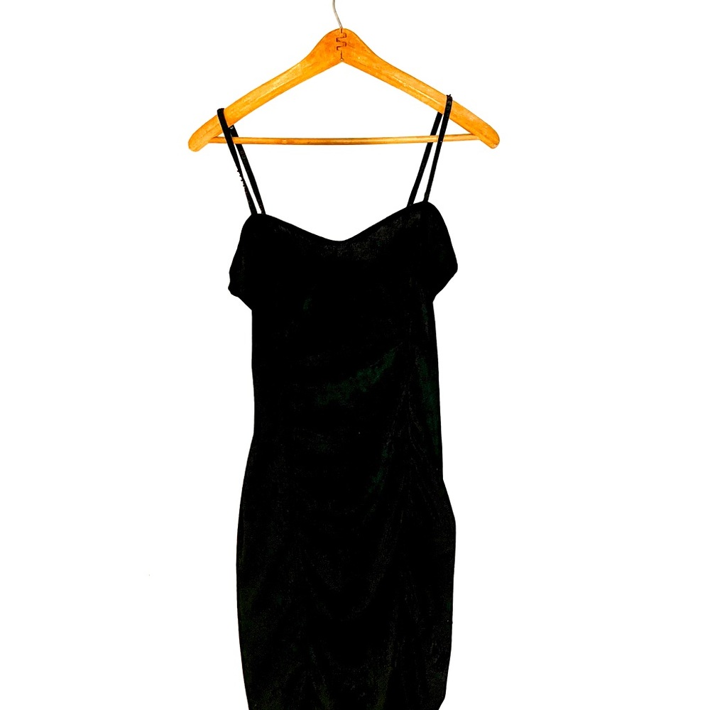 O-zone, black dress With sequin on the straps of the dress